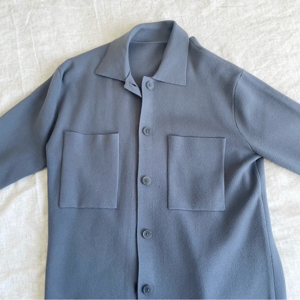 Aritzia society sweater blue/grey